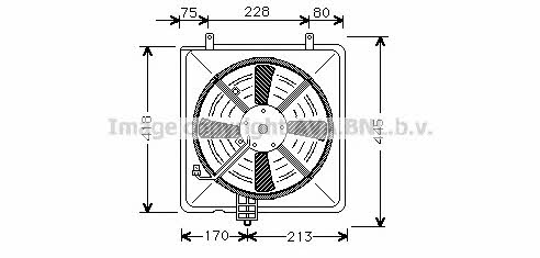 AVA MT7503 Hub, engine cooling fan wheel MT7503: Buy near me in Poland at 2407.PL - Good price!