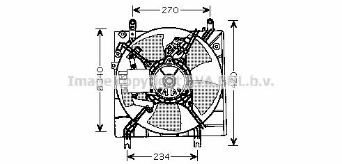 AVA MT7509 Hub, engine cooling fan wheel MT7509: Buy near me in Poland at 2407.PL - Good price!