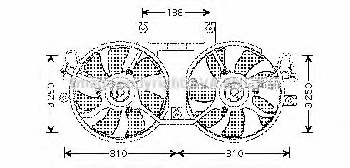 AVA MT7512 Вентилятор радіатора охолодження MT7512: Приваблива ціна - Купити у Польщі на 2407.PL!