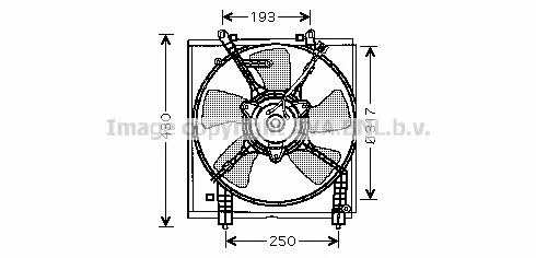 AVA MT7518 Hub, engine cooling fan wheel MT7518: Buy near me in Poland at 2407.PL - Good price!