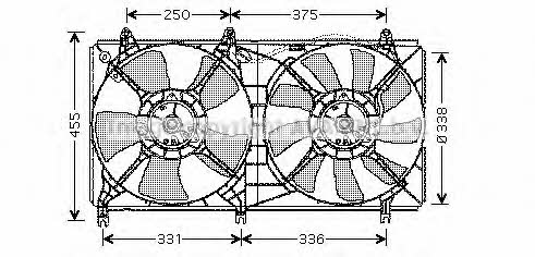 AVA MT7524 Hub, engine cooling fan wheel MT7524: Buy near me in Poland at 2407.PL - Good price!
