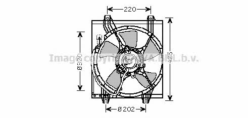 AVA MT7526 Hub, engine cooling fan wheel MT7526: Buy near me in Poland at 2407.PL - Good price!