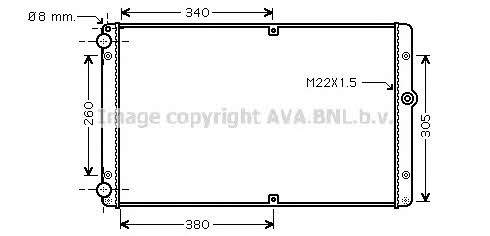 AVA VWA2245 Kühler motorkühlung VWA2245: Kaufen Sie zu einem guten Preis in Polen bei 2407.PL!