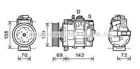 AVA VWK321 Компрессор кондиционера VWK321: Отличная цена - Купить в Польше на 2407.PL!