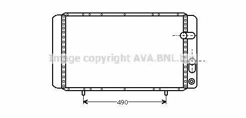 AVA RTA2202 Radiator, engine cooling RTA2202: Buy near me in Poland at 2407.PL - Good price!