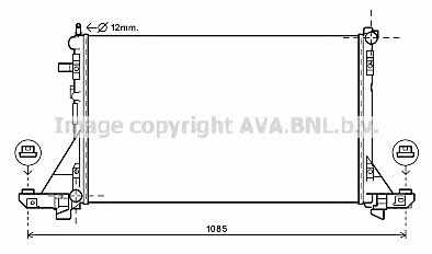 AVA RTA2560 Радіатор охолодження двигуна RTA2560: Приваблива ціна - Купити у Польщі на 2407.PL!