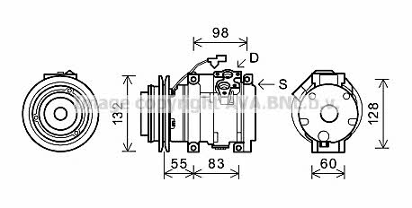 AVA MTK219 Компрессор кондиционера MTK219: Отличная цена - Купить в Польше на 2407.PL!