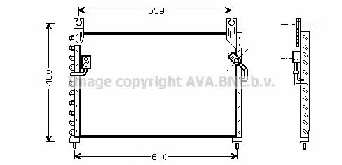 AVA MZ5122 Радиатор кондиционера (Конденсатор) MZ5122: Отличная цена - Купить в Польше на 2407.PL!