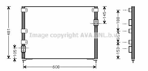 AVA MZ5148 Радиатор кондиционера (Конденсатор) MZ5148: Отличная цена - Купить в Польше на 2407.PL!