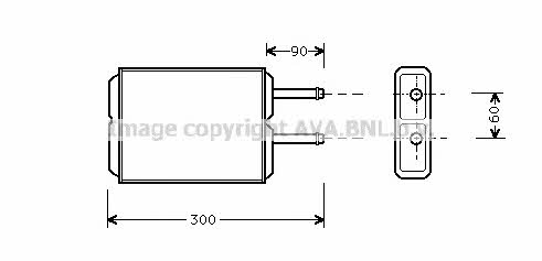 AVA MZ6124 Heat exchanger, interior heating MZ6124: Buy near me at 2407.PL in Poland at an Affordable price!
