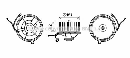 AVA ST7505 Cabin ventilation motor ST7505: Buy near me at 2407.PL in Poland at an Affordable price!