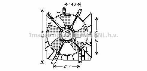 AVA MZ7503 Hub, engine cooling fan wheel MZ7503: Buy near me at 2407.PL in Poland at an Affordable price!