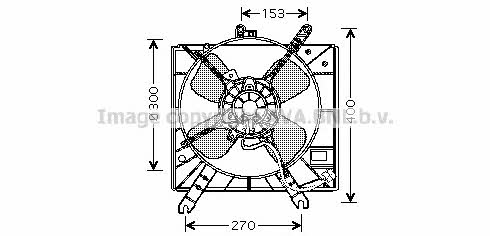 AVA MZ7515 Hub, engine cooling fan wheel MZ7515: Buy near me in Poland at 2407.PL - Good price!