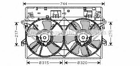 AVA MZ7524 Вентилятор радіатора охолодження MZ7524: Приваблива ціна - Купити у Польщі на 2407.PL!