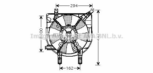 AVA MZ7531 Hub, engine cooling fan wheel MZ7531: Buy near me in Poland at 2407.PL - Good price!