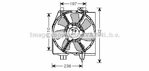AVA MZ7540 Hub, engine cooling fan wheel MZ7540: Buy near me in Poland at 2407.PL - Good price!
