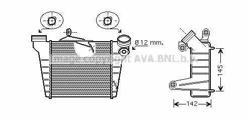 AVA STA4036 Intercooler, charger STA4036: Buy near me in Poland at 2407.PL - Good price!
