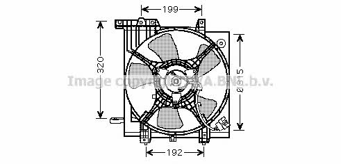 AVA SU7502 Hub, engine cooling fan wheel SU7502: Buy near me in Poland at 2407.PL - Good price!