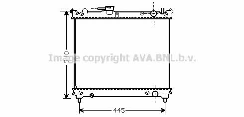 AVA SZA2024 Radiator, engine cooling SZA2024: Buy near me in Poland at 2407.PL - Good price!