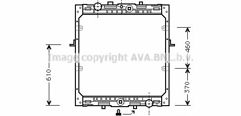 AVA DF2012 Radiator, engine cooling DF2012: Buy near me in Poland at 2407.PL - Good price!