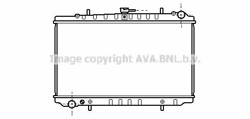 AVA DN2157 Радіатор охолодження двигуна DN2157: Приваблива ціна - Купити у Польщі на 2407.PL!