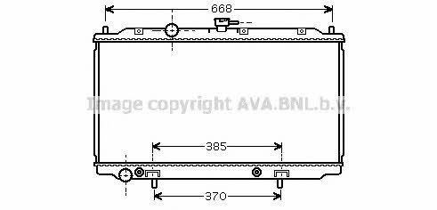 AVA DN2223 Радиатор охлаждения двигателя DN2223: Отличная цена - Купить в Польше на 2407.PL!