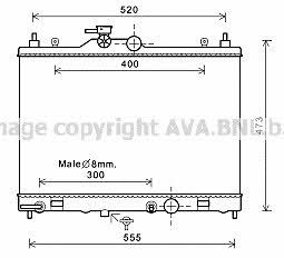 AVA DN2375 Радіатор охолодження двигуна DN2375: Приваблива ціна - Купити у Польщі на 2407.PL!