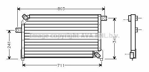 AVA DN5159 Радиатор кондиционера (Конденсатор) DN5159: Купить в Польше - Отличная цена на 2407.PL!