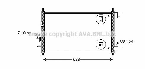 AVA DN5372 Радіатор кондиціонера (Конденсатор) DN5372: Купити у Польщі - Добра ціна на 2407.PL!