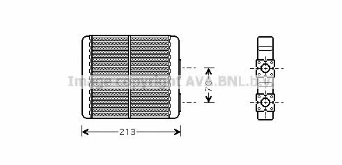 AVA DN6226 Heat exchanger, interior heating DN6226: Buy near me in Poland at 2407.PL - Good price!
