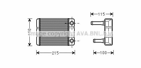 AVA DN6368 Радиатор отопителя салона DN6368: Отличная цена - Купить в Польше на 2407.PL!