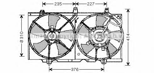 AVA DN7507 Hub, engine cooling fan wheel DN7507: Buy near me in Poland at 2407.PL - Good price!
