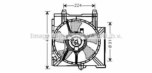 AVA DN7509 Вентилятор радиатора охлаждения DN7509: Отличная цена - Купить в Польше на 2407.PL!