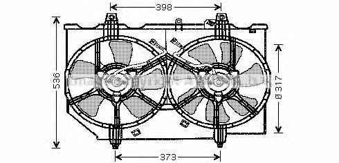 AVA DN7513 Hub, engine cooling fan wheel DN7513: Buy near me in Poland at 2407.PL - Good price!