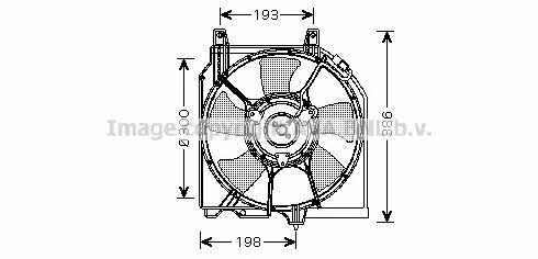 AVA DN7524 Hub, engine cooling fan wheel DN7524: Buy near me in Poland at 2407.PL - Good price!