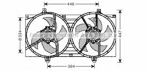 AVA DN7528 Hub, engine cooling fan wheel DN7528: Buy near me at 2407.PL in Poland at an Affordable price!