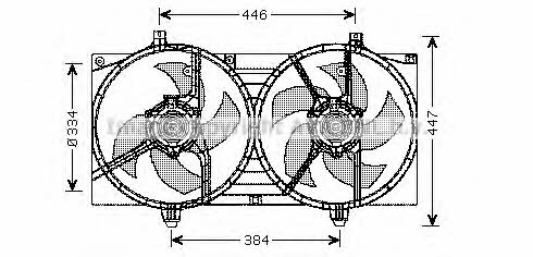 AVA DN7528 Вентилятор радіатора охолодження DN7528: Купити у Польщі - Добра ціна на 2407.PL!