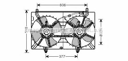 AVA DN7529 Вентилятор радиатора охлаждения DN7529: Отличная цена - Купить в Польше на 2407.PL!
