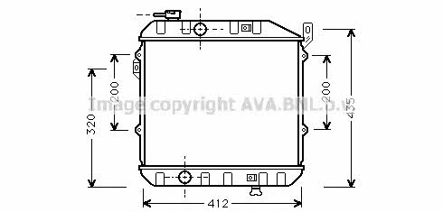 AVA DU2032 Radiator, engine cooling DU2032: Buy near me in Poland at 2407.PL - Good price!