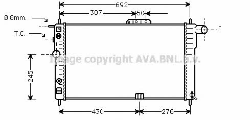 AVA DW2003 Радиатор охлаждения двигателя DW2003: Отличная цена - Купить в Польше на 2407.PL!