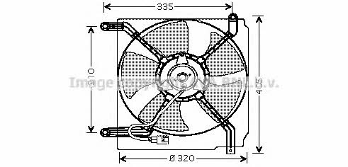 AVA DW7504 Hub, engine cooling fan wheel DW7504: Buy near me at 2407.PL in Poland at an Affordable price!
