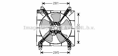 AVA DW7507 Hub, engine cooling fan wheel DW7507: Buy near me in Poland at 2407.PL - Good price!
