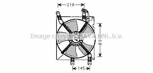 AVA DW7508 Hub, engine cooling fan wheel DW7508: Buy near me in Poland at 2407.PL - Good price!