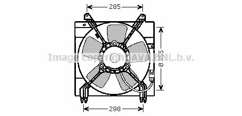 AVA DW7509 Hub, engine cooling fan wheel DW7509: Buy near me at 2407.PL in Poland at an Affordable price!
