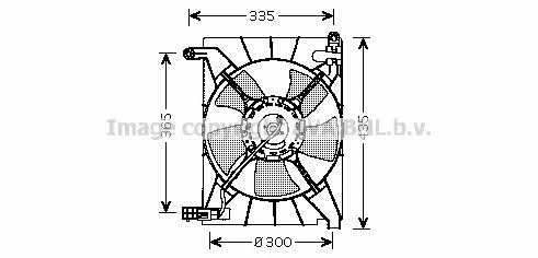 AVA DW7511 Hub, engine cooling fan wheel DW7511: Buy near me at 2407.PL in Poland at an Affordable price!