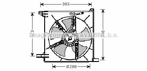 AVA DW7513 Hub, engine cooling fan wheel DW7513: Buy near me in Poland at 2407.PL - Good price!
