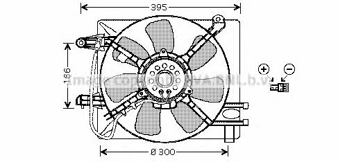 AVA DW7517 Hub, engine cooling fan wheel DW7517: Buy near me in Poland at 2407.PL - Good price!