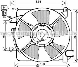 AVA DW7519 Hub, engine cooling fan wheel DW7519: Buy near me at 2407.PL in Poland at an Affordable price!
