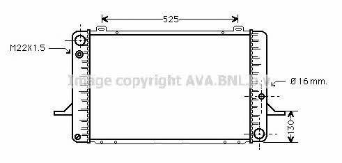 AVA FD2050 Radiator, engine cooling FD2050: Buy near me in Poland at 2407.PL - Good price!