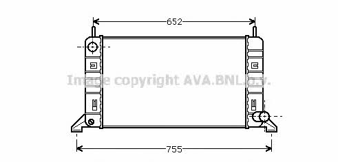 AVA FD2080 Radiator, engine cooling FD2080: Buy near me in Poland at 2407.PL - Good price!